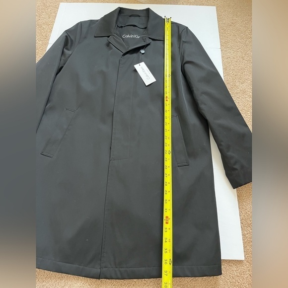 Calvin Klein Mens Rain Coat Size 40R Black New - Picture 3 of 10